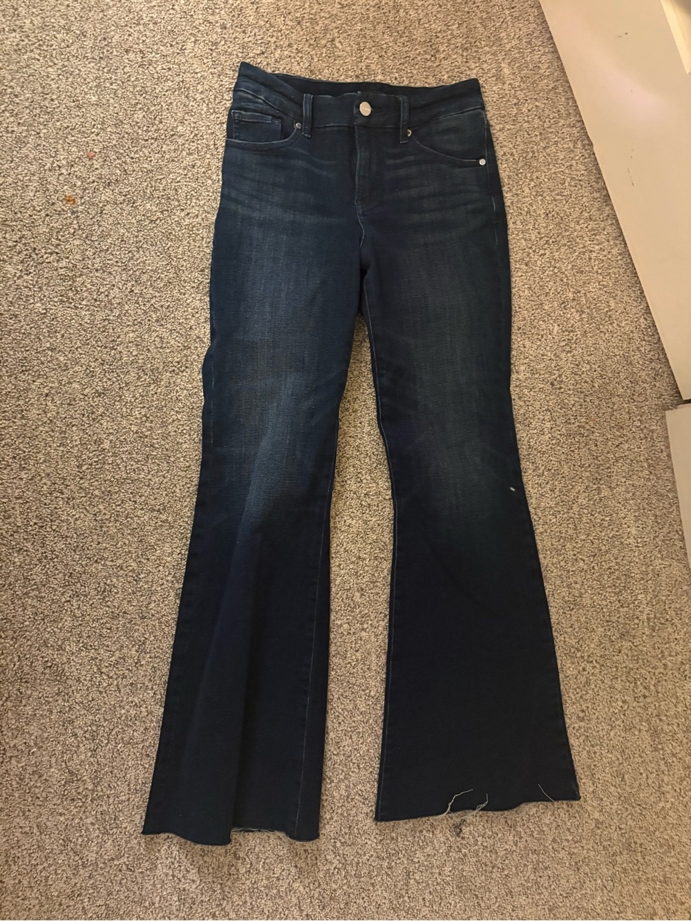 Express Dark Indigo High-Rise Flare Jeans